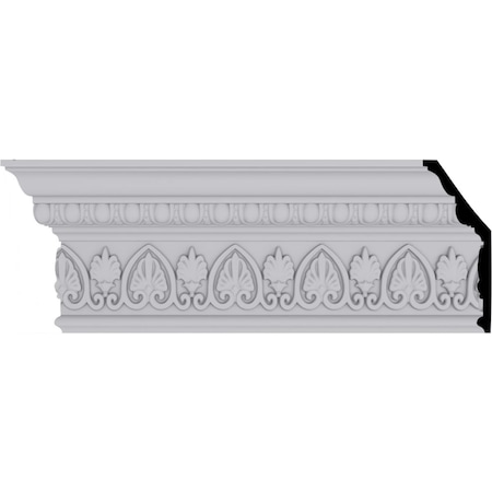 Ekena Millwork 6 3/8"H x 2 1/2"P x 7"F x 94 1/2"L Kirke Crown Moulding MLD06X02X07KI